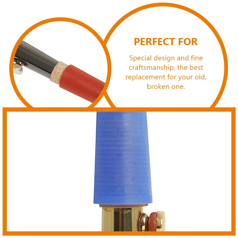 

6 Pcs Collars Sac Silicone Sheet Alto Sax Seal Silica Gel Neck Sleeve Saxophone Parts