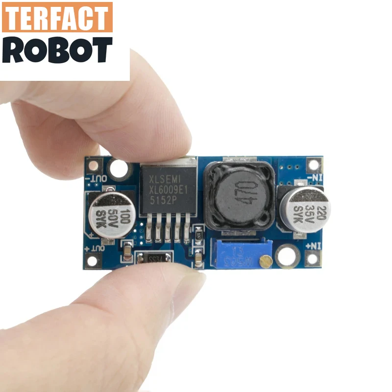 TERFACT ROBOT  XL6009 DC-DC Booster Module Power Supply Output Adjustable Super LM2577 Step-Up