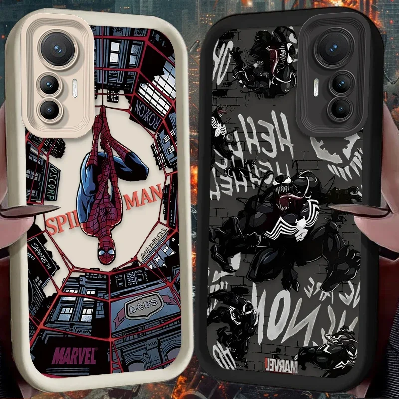 Cool Marvel Spider Man Anime Case for Xiaomi 11T 12T 13T 14T 13 12 11 Lite 5G NE POCO X6 X5 F6 F5 F3 X4 GT X3 NFC M5S M6 Pro 4G