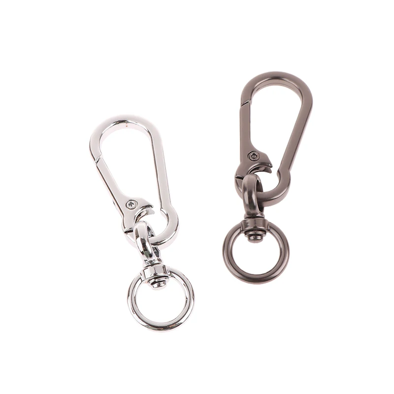 LLavero de hebilla de calabaza de Metal, gancho de escalada, llavero de coche con forma de mosquetón fuerte, accesorios, ganchos, anillo redondo, 1 ud.