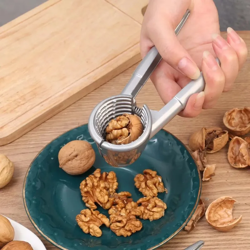 سبائك الجوز كليب الفضة معدن الجوز المفرقع فتاحة البقان الكستناء كليب ذو طيات الجوز قصف أدوات أدوات المطبخ المنزل اكسسوارات