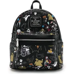 Der Albtraum Vor Weihnachten Allover Aquarell Charakter Drucken Mini Rucksack männer und frauen Rucksack Casual Schul