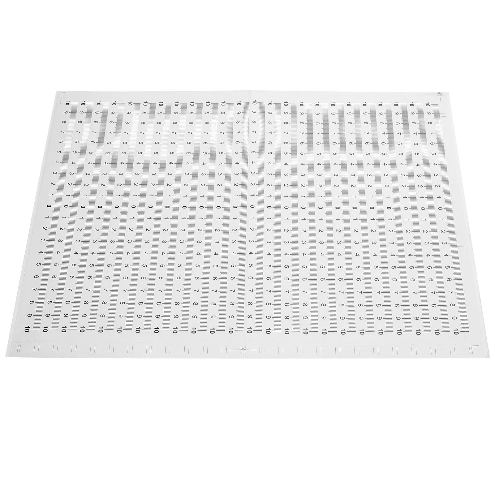 

20 pcs Scale Sticker Measuring Tape Self Adhesive Ruler Waterproof Clear Visibility Versatile Use Workbench Drafting Table