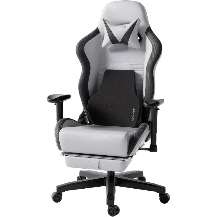 Gaming Chair PC Chair with Ergonomics Lumbar Support, Racing Style PU Leather High Back Adjustable Swivel Task Chair