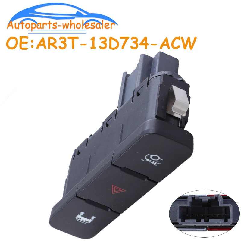 Accesorios para automóvil, interruptor combinado antideslizante de cubierta trasera de doble flash AR3T-13D734-ACW AR3T13D734ACW para Ford Mustang