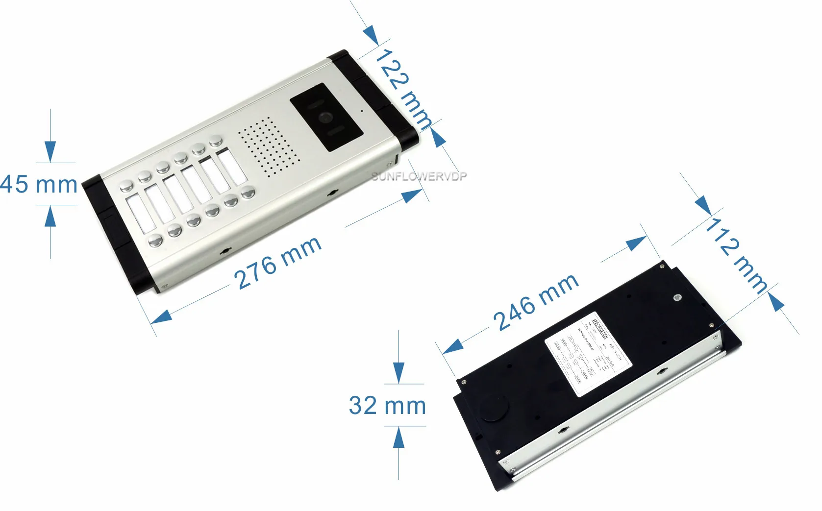 Imagem -02 - Smart Video Intercom System Campainha Door Phone Home Monitor Night Vision Câmera Rfid Lock 10 12 Apartamentos