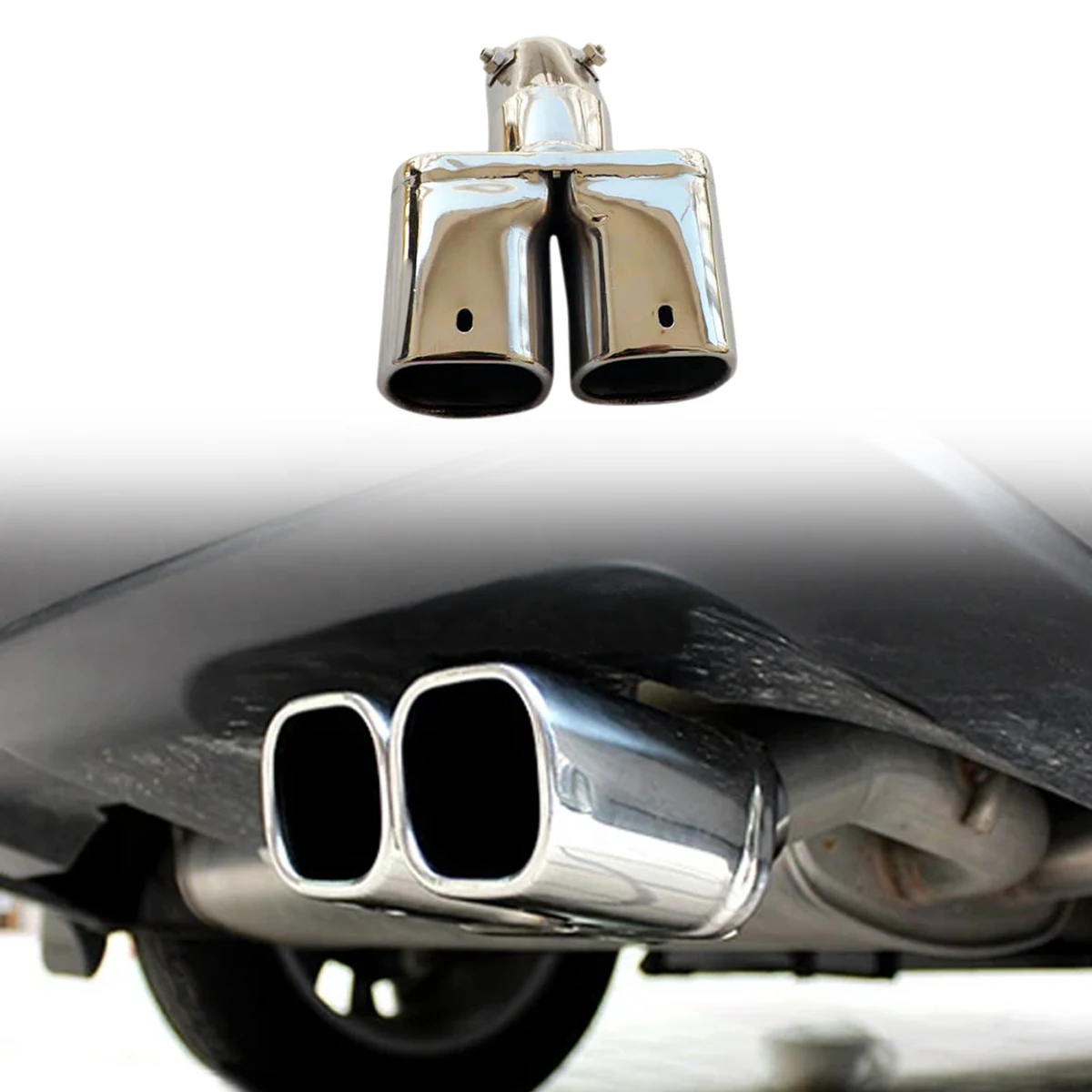 CGZ For Suzuki SX4 S-Cross 2014-2021, Vitara Escudo 2015-2021 Stainless Steel Tail End Tip Pipe Exhaust Muffler Car Accessories