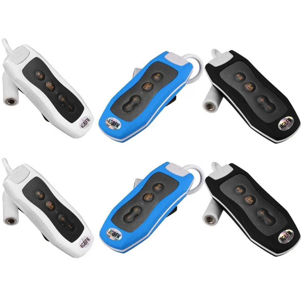 Mini MP3 Music Player IPX8 Waterproof Stereo Sound Rechargeable Radio with Vedio 4G/8G Playing Songs Electronic Devices