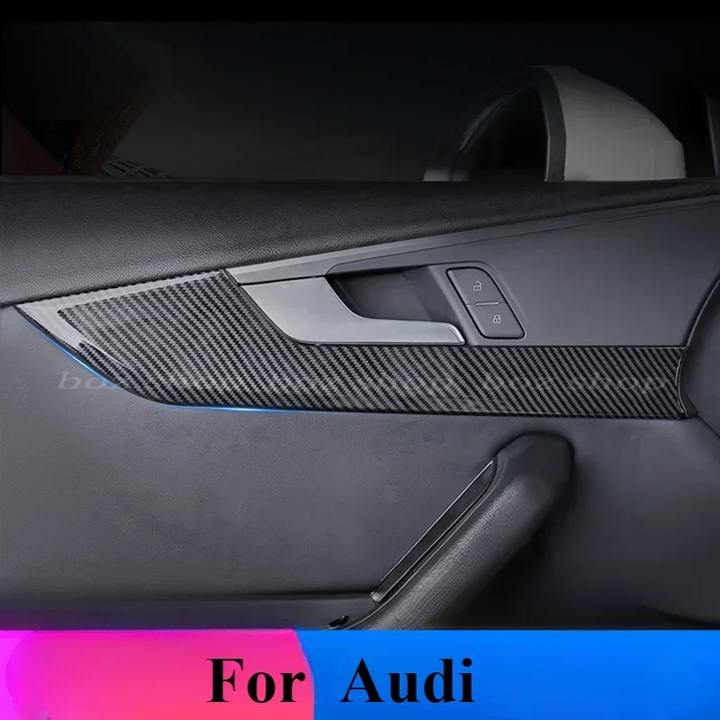 For Audi A4L A5 2017-2024 Modified Interior Door Panel Decorative Frame New Door Handle Decorative Patch Easy To Clean