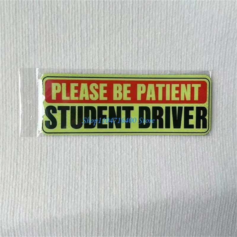 

y1gd Reflective Sticker Student Driver Magnet New Driver Magnet Safety Warning Magnet