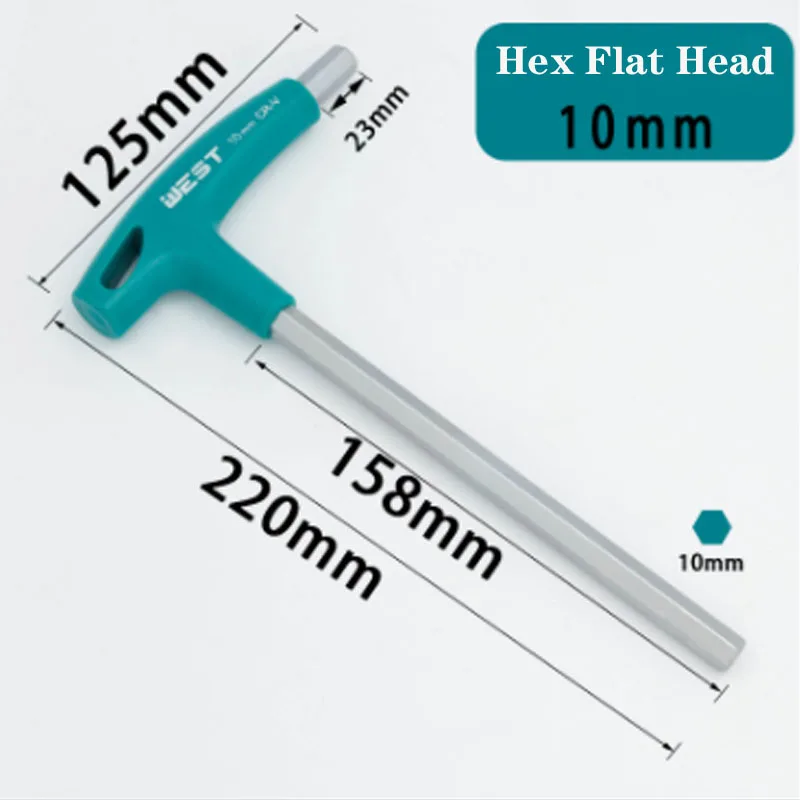 Allen Key Hex Wrench Cr-v Alloy Flat Head Hexagon Universal Screwdriver Hand tool Universal Quick Snap Adapter T-Handle Spanner