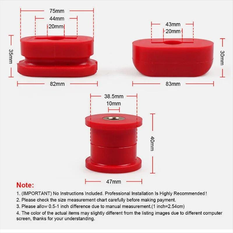 For V*W jetta Golf GTI MK4 99-06 Lower Dogbone Engine Mount Polyurethane Bushing