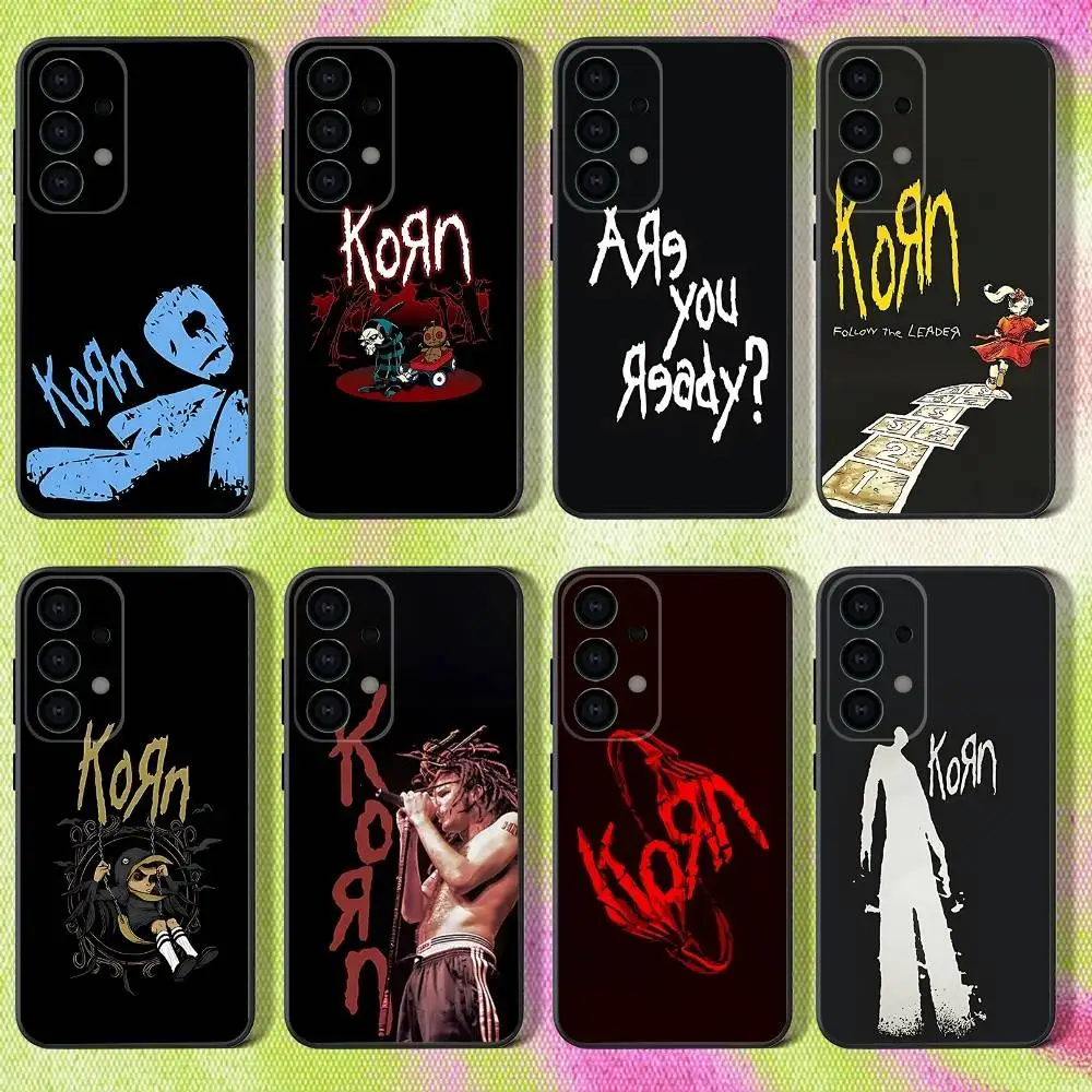 

Phone Case For Samsung S25,S24,S21,S22,S23,S30,Ultra,S20,Plus,Fe,Lite,Note,10,9,5G Band K-Korn Black Cover
