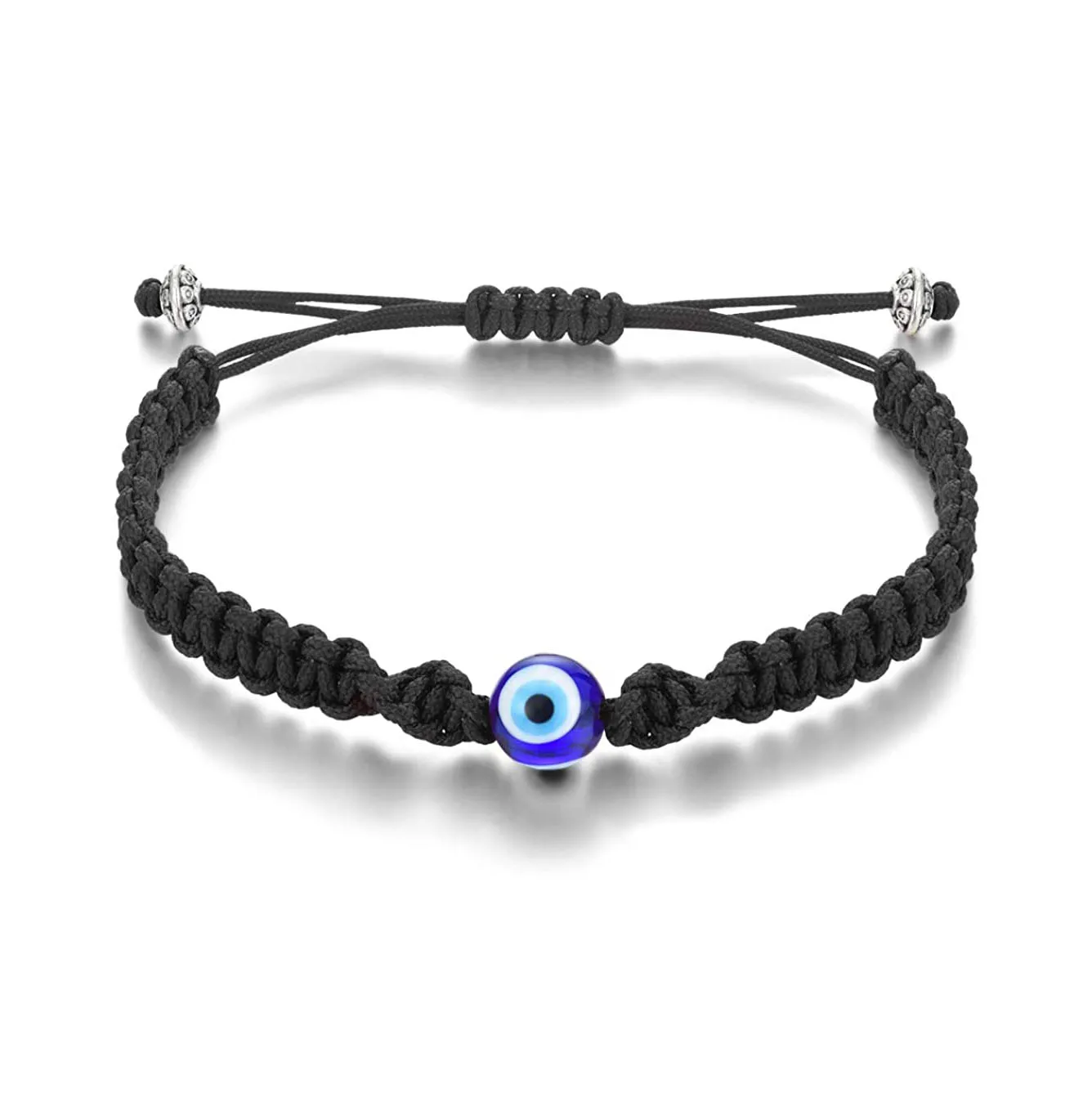 Zinc Alloy Hamsa Hand Glass Beads Evil Eye Lucky Knot Bracelet Women Kid Girl Kaballah Infinity Love Star Charm Handmade Jewelry