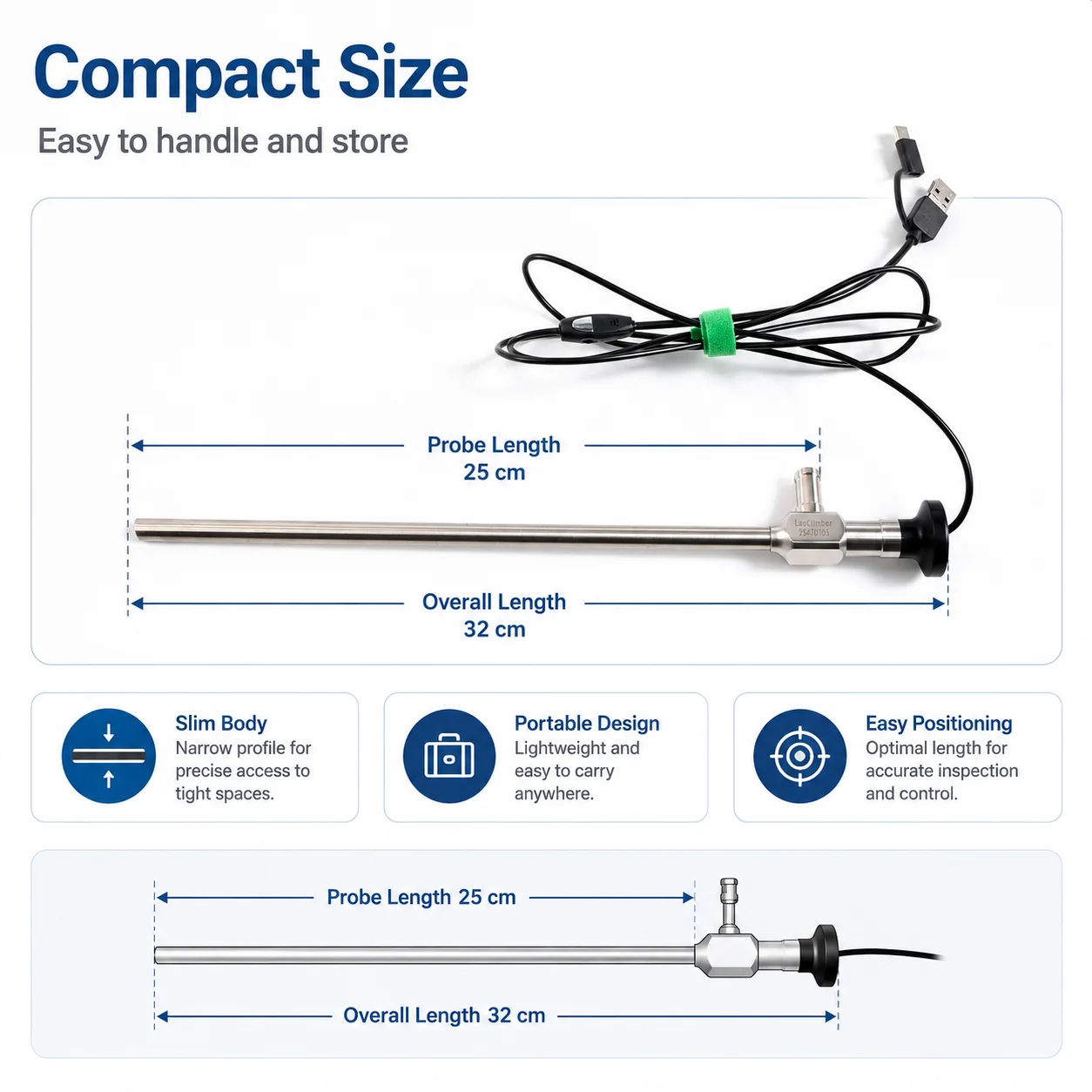 30 Degree Laparoscopic Training Box Straight Pole HD Camera Endoscopic Surgery Simulation Trainer   Endoscopic Instruments