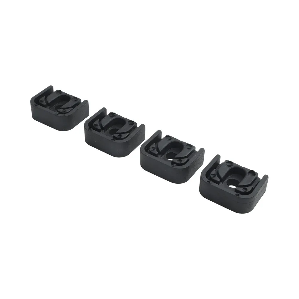 4PCS Air Conditioner Vibration Damping Rubber Pad 51x40mm Black Slip Noise Reduction Foot For Split Unit Outdoor
