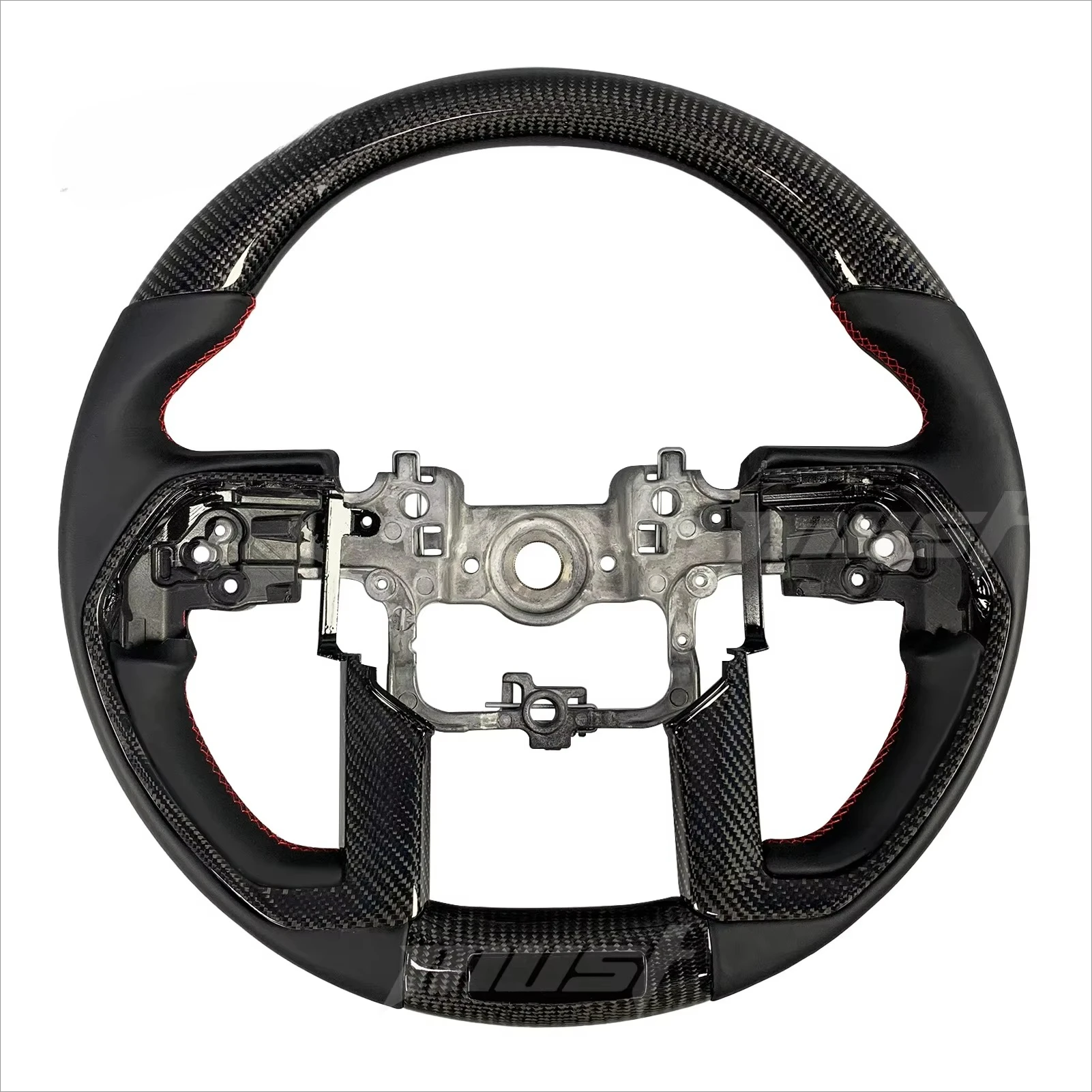 Custom Real Carbon Fiber Steering Wheel For Toyota 2024-2026 Tacoma SR5 PreRunner 4Runner Tundra Sequoia TRD Rro Off-Road Pickup