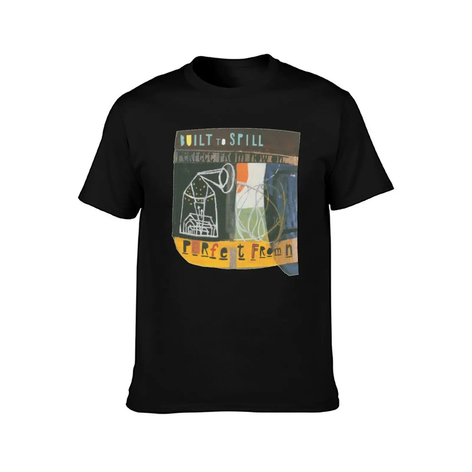 Built to Spill Perfect From Now On T-Shirt, Summer Casual Cotton Tee, Oversized Streetwear Tops, Vintage Graphic Print