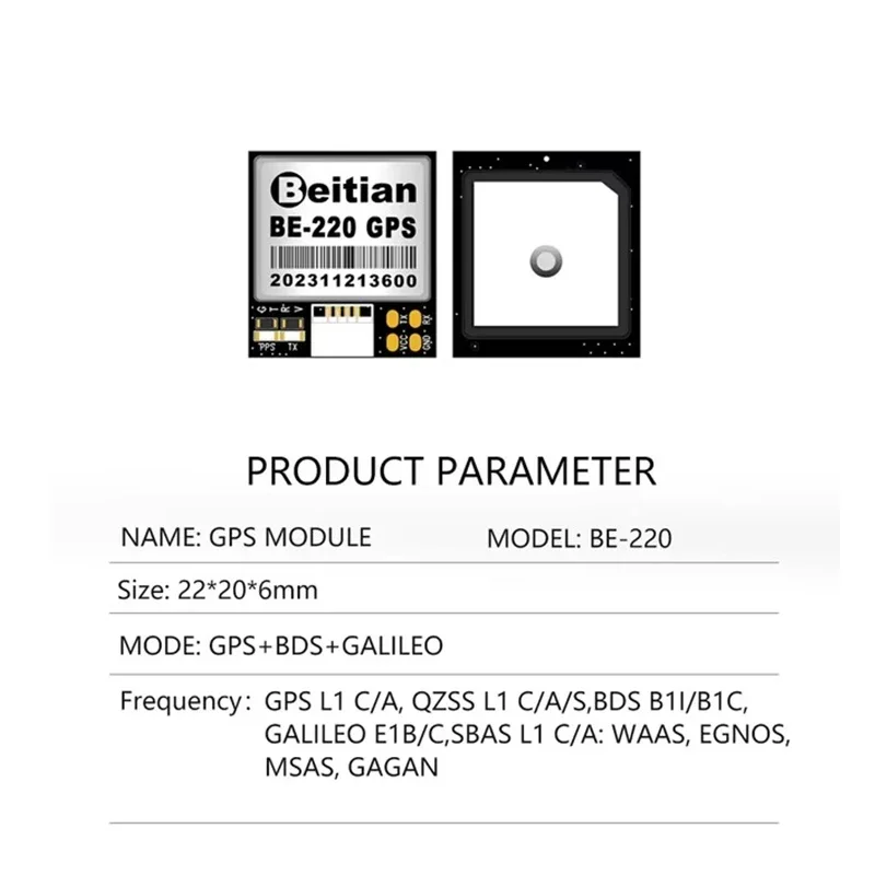 Beitian BE-220 BE-280 BE-880 G-MOUSE UART TTL Level GPS GLONASS Dual GNSS Module GPS Module With FLASH for RC Racing Drone