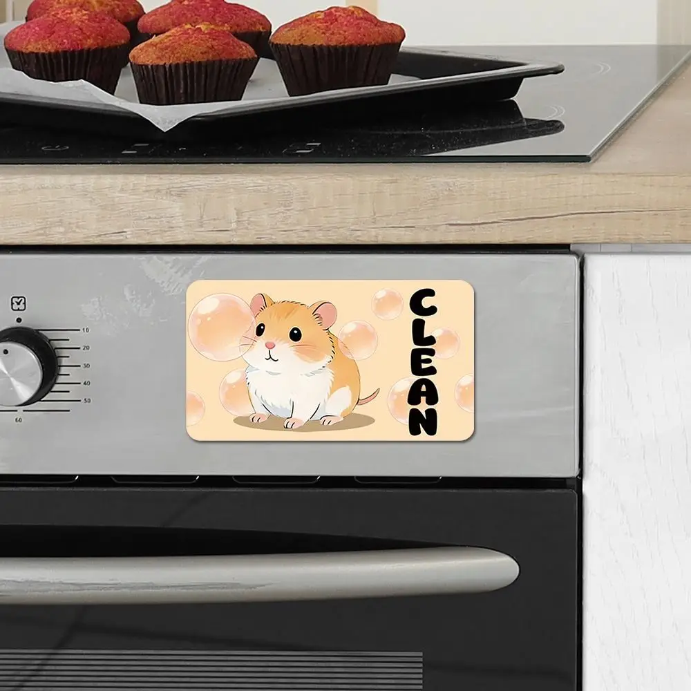 Cartoon Animal Dishwasher Stickers Clean Dirty Indicator Magnetic Dishwasher Magnet Sign Non-Scratch Status Indicator