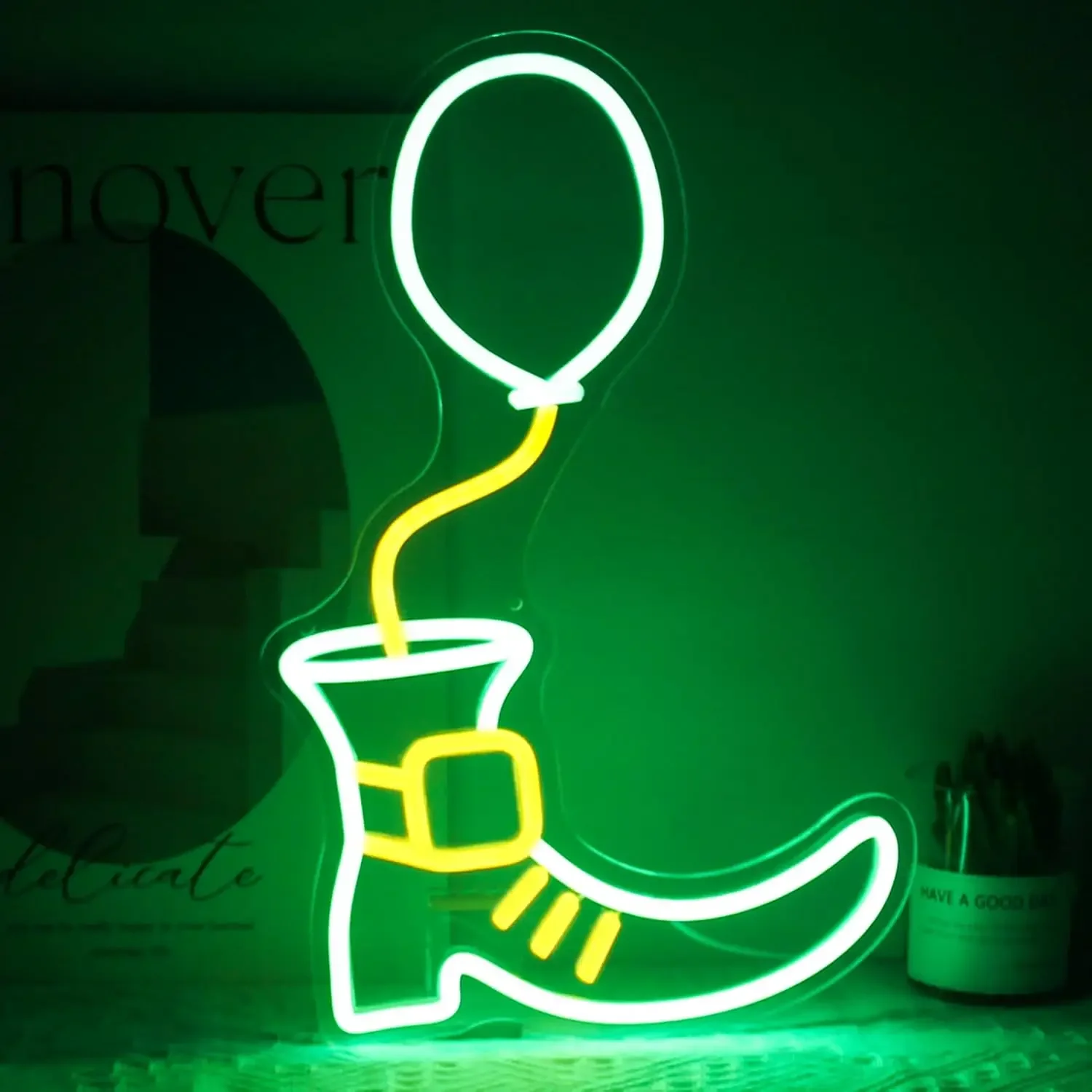 

Booty Balloons Neon Signs LED Neon Light Sign Light Up Neon Signs Wall Decor for Man Cave Bar Decor Store Club Bistro Halloween