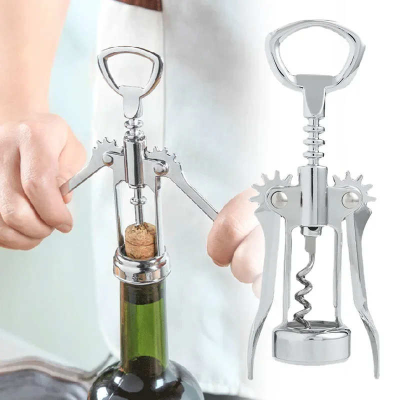 Classic Bottle Opener with Packaging Premium Zinc Alloy Wine Bottle Opener Champagne Opener and Stainless Steel Drill