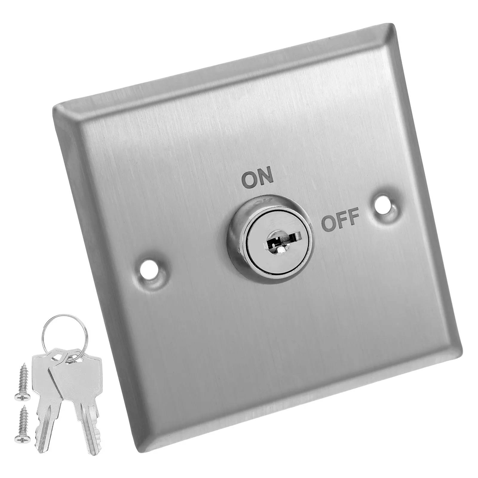1Set Weatherproof Access Control Key Switch Stainless Steel Door Release Button Heavy Duty Key Operated Security Gate