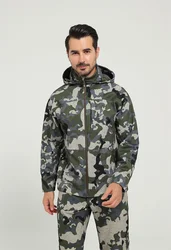 Men's Jetstream 3-in-1 Fleece Hunting Jacket Windproof Waterproof Lightweight Permeable Functional Outerwear