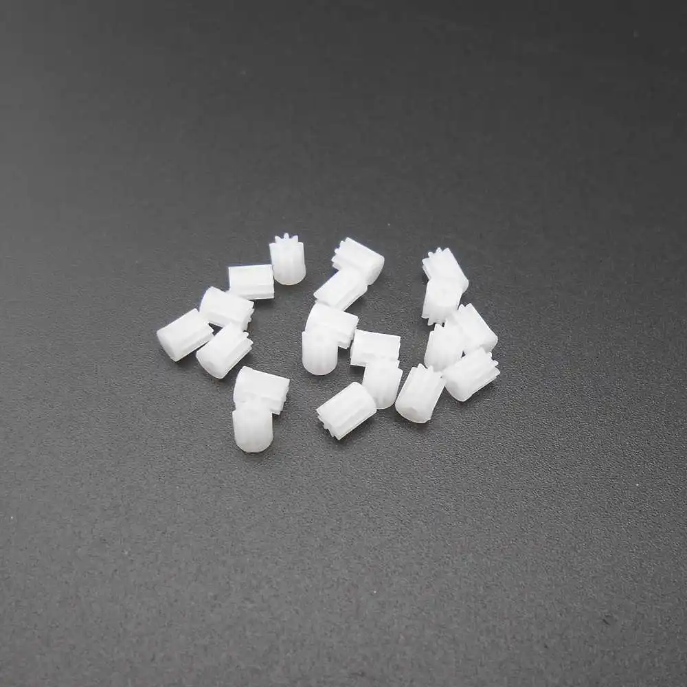 100Pcs/Lot 9 Teeth NEW Plastic Spur Gear 0.3 Modulus T=9 Aperture 1mm 0.95mm 1A DIY Model Accessories 9T 3MMX4MM 0.3M9T1A Step