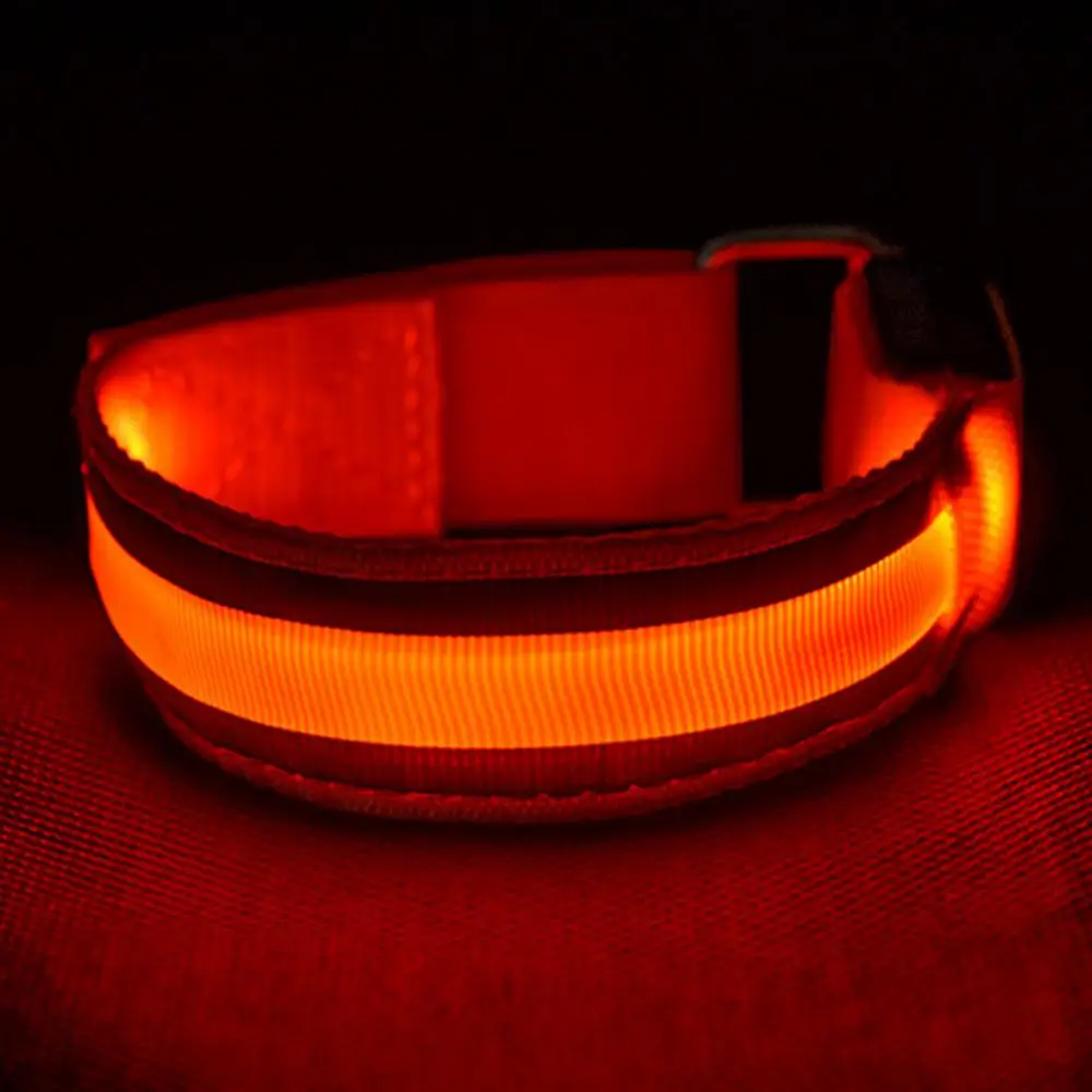 LED Reflective Bands Arm Belt Armband Reflective Safety Warning Signal Lamp Arm Ring Strap Night Running Cycling Wristband