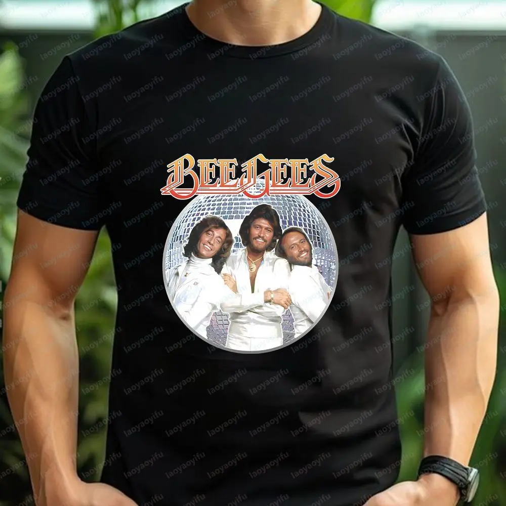 Bee Gees - Retro Music Casual Fashion Fun Crazy Neutral Classic Short-Sleeved T-Shirt for Both Men and Women (Universal Fit)
