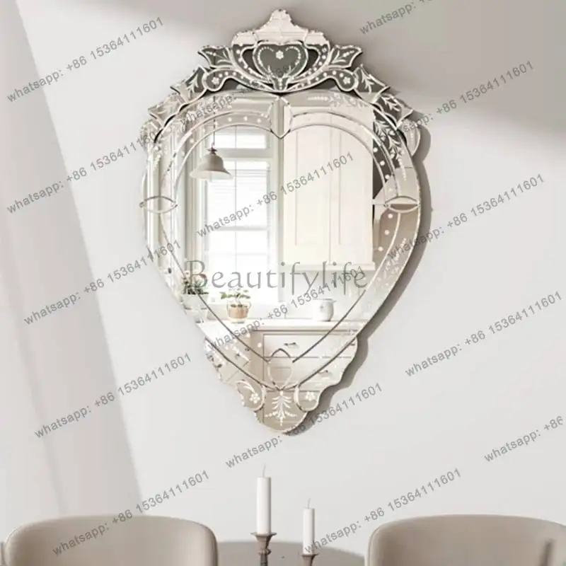 Murale Vanity Mirror Universal Irregular Wedding Aesthetic Bedroom Wall Art Decoration Luxury Girls Espejos Para Pared Miroir