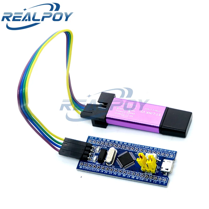 ST-LINK V2 Simulator Download Programmer STM32F103C8T6 STM32F103C6T6 ARM STM32 Minimum System Development Board Micro/Type-C USB