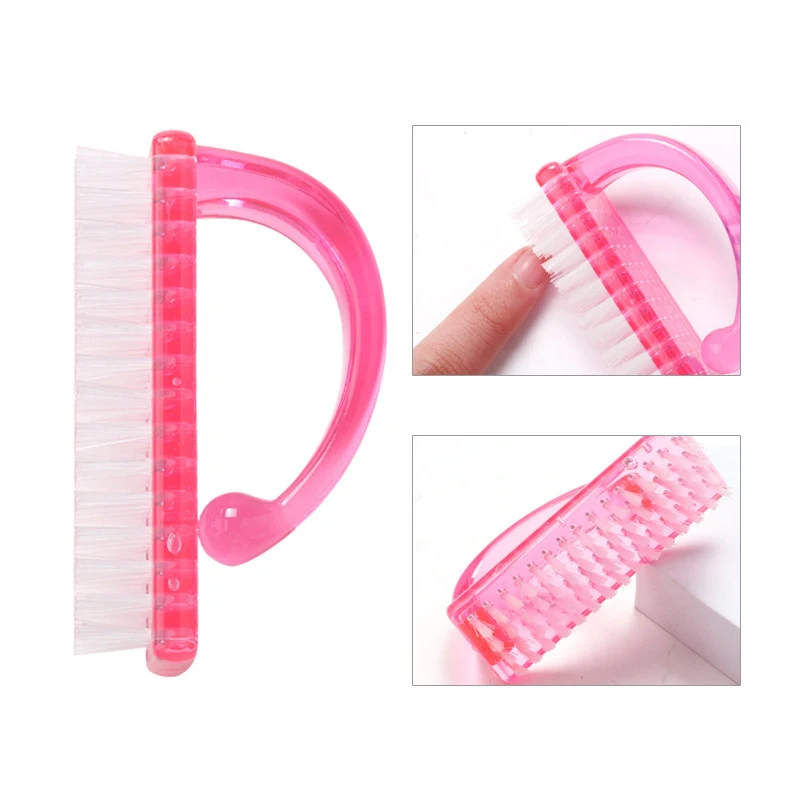 1pc/3pcs Nail Dust Brushes Acrylic Nail Brush Nail Art Manicure Pedicure Soft Remove Dust Cleaning Nails Brushes File Tools Set