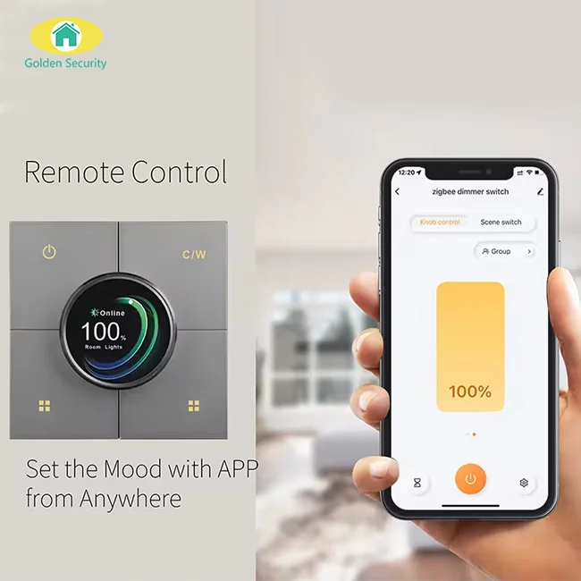 

Новый умный настенный выключатель 2025 года / Беспроводной сенсорный диммер с управлением через мобильное приложение, сеть Zigbee, макс. 10А