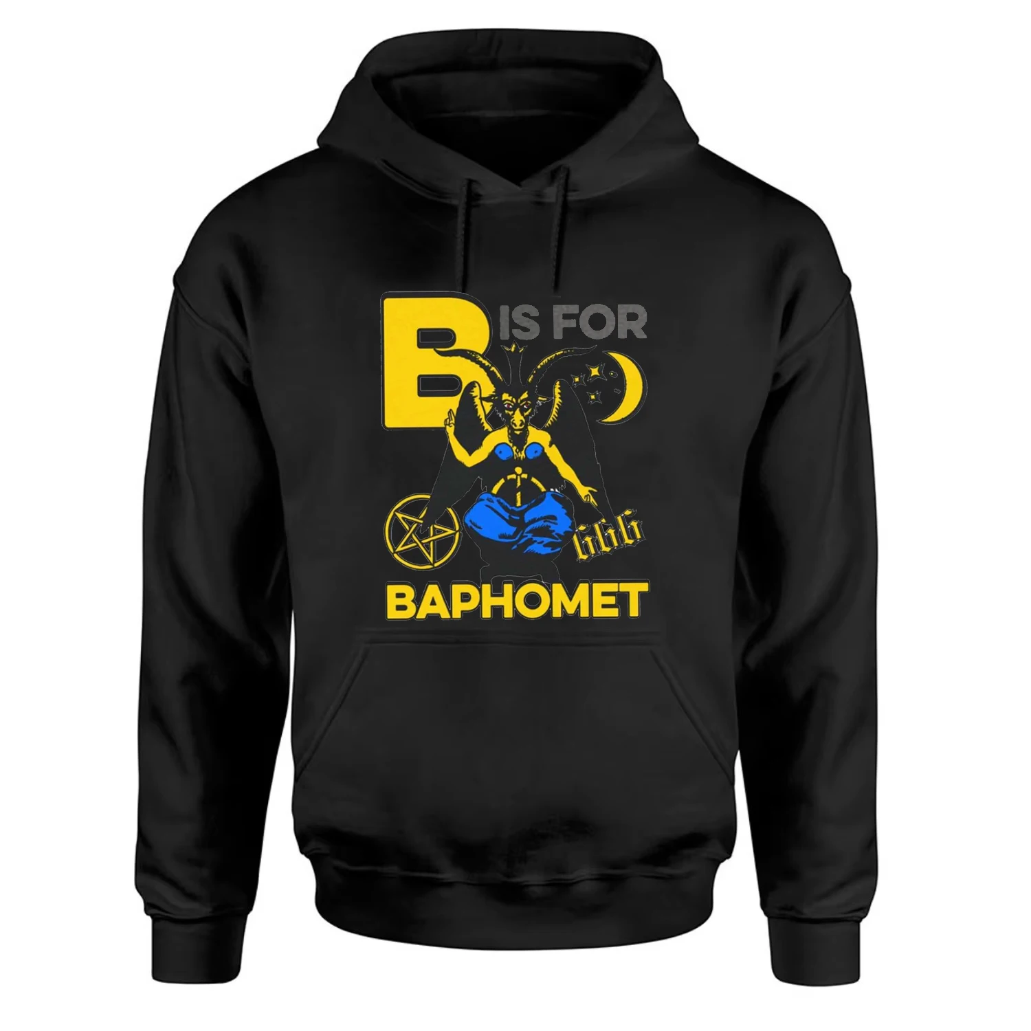 

B Is For Baphomet Pullover Hoodie New 100% Cotton Comfortable Casual Mens Sweatshirt Fashion Streetwear