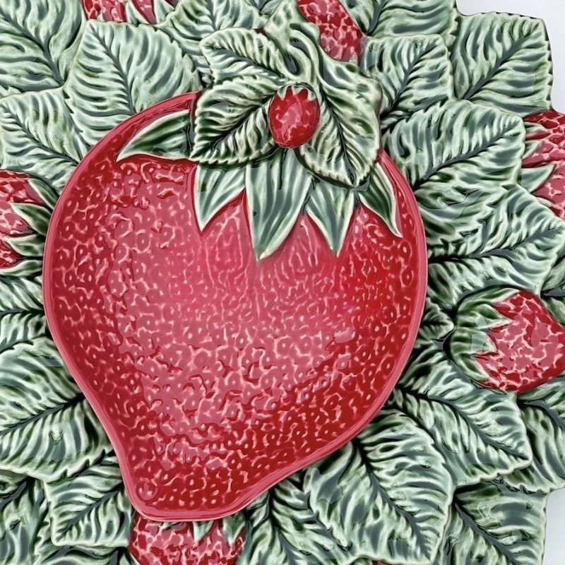 Strawberry series ceramic plate yogurt bowl