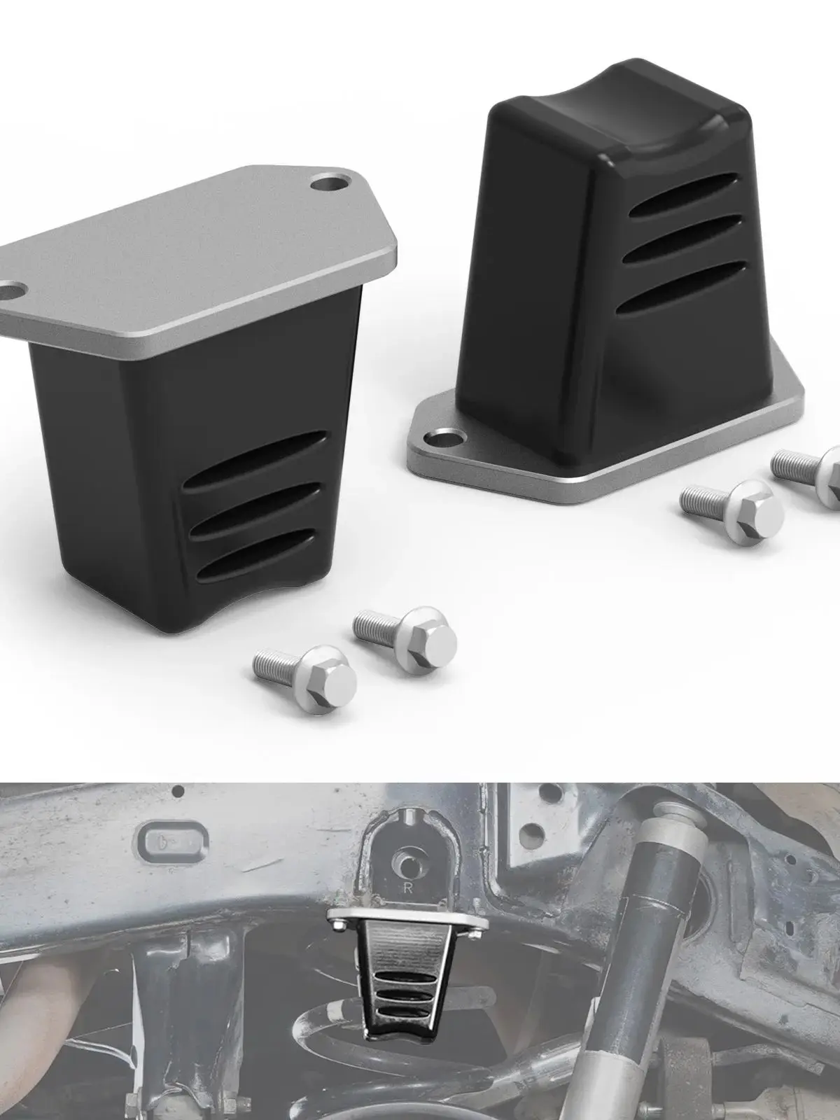 BEVINSEE butées de pare-chocs de Suspension arrière pour Toyota FJ Cruiser/4Runner, remplacer pour 48306-60180