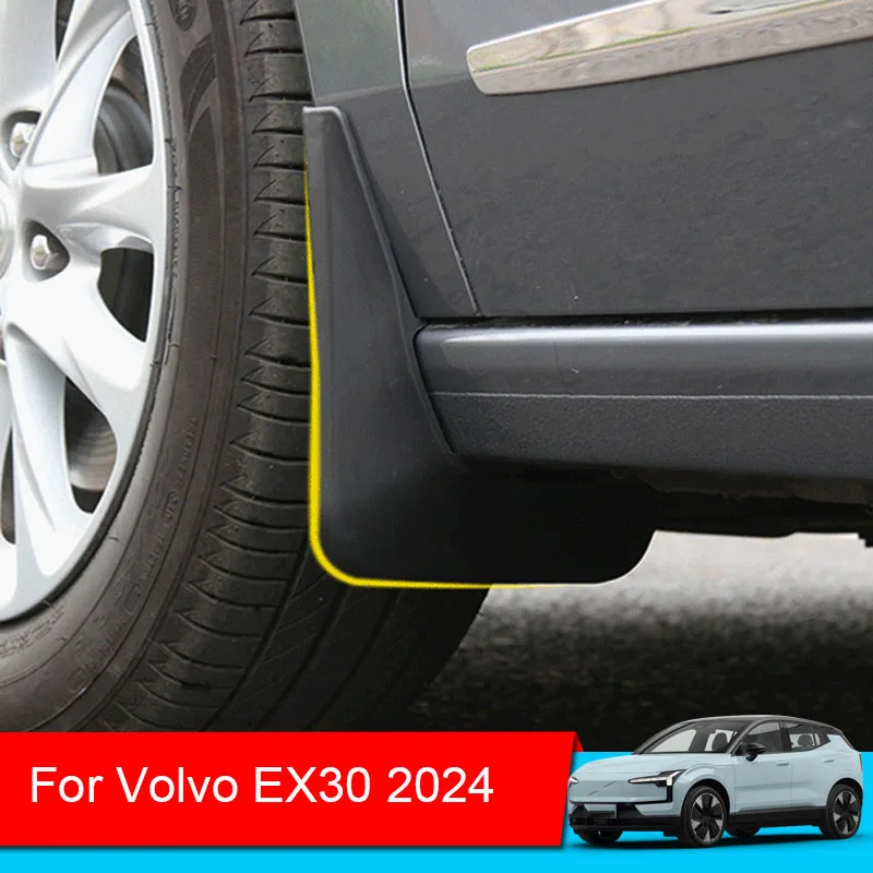 4PCS For Volvo EX30 2024 2025 ABS Car Styling Mudflaps Mudguards Fender Splash Guards Mud Flaps External Auto Accessories