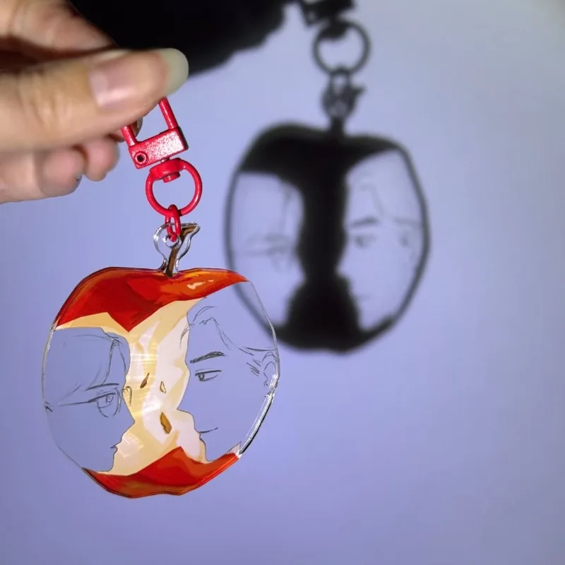 ¡Vamos a cantar karaoke! Llavero de Anime Satomi Oka Kyouji Narita, Colgante Creativo, Regalos, Juguetes Kawaii de Apple