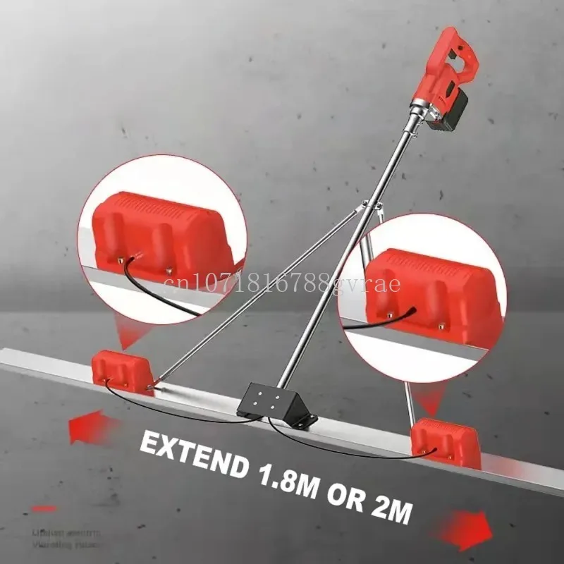 Electric Scraper Widening And Thickening Manual Ground Leveler 150cm 21V Electric Concrete Polisher level Floor Vibration Ruler