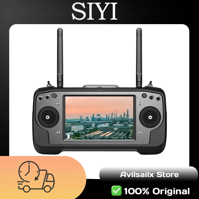 

SIYI MK32 7-дюймовый промышленный передатчик FPV-монитора с экраном, HD-видео дальнего действия 30 км, пульт дистанционного управления высокой яркости для дрона