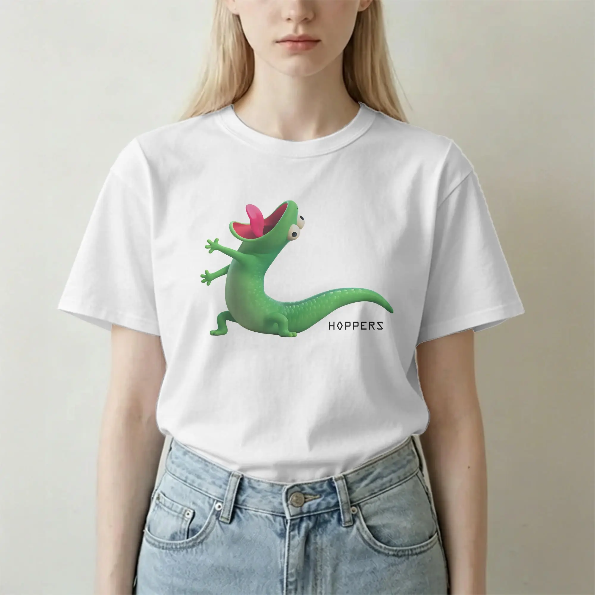 Lizard Yelling Funny Meme Hoppers T Shirts Men Women Pure Cotton Leisure T-Shirt Round Neck  Tee Shirt Short Sleeve Clothes