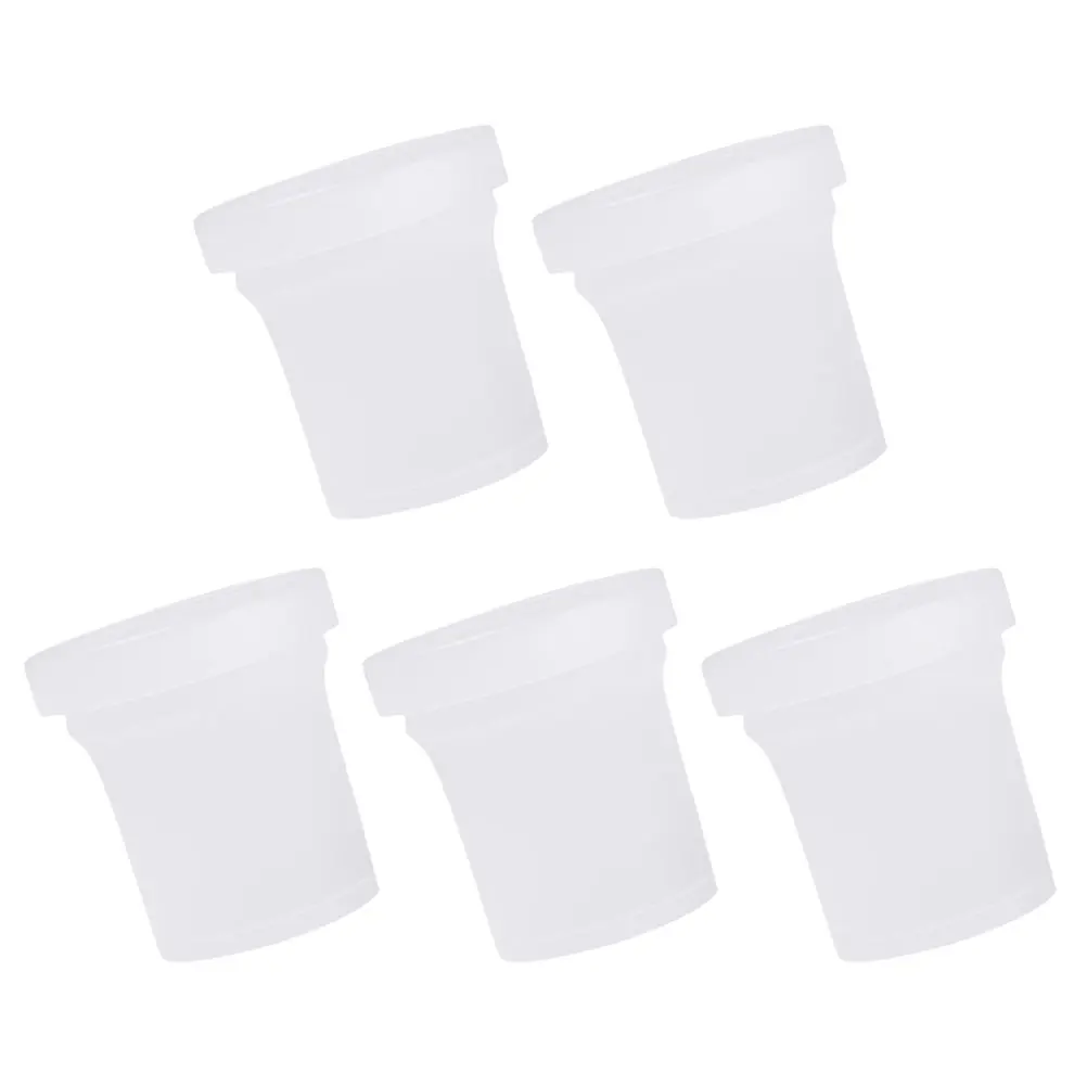 

5pcs 500ml PET Yogurt Jars Ice Ice Cream Containers For Homemade Food Cream Containers Food Buckets Storage Clear Reusable