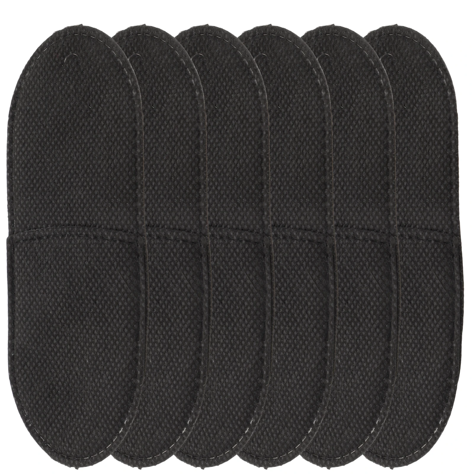 

6 Pcs Patches Black Large Size Breathable Non Woven Material Amblyopia Treatment Full Cover Protective Glasses