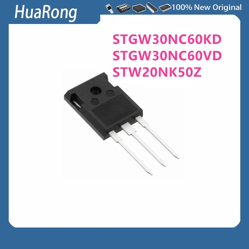 

10Pcs/Lot STGW30NC60KD GW30NC60KD STGW30NC60VD GW30NC60VD STW20NK50Z W20NK50Z TO-247