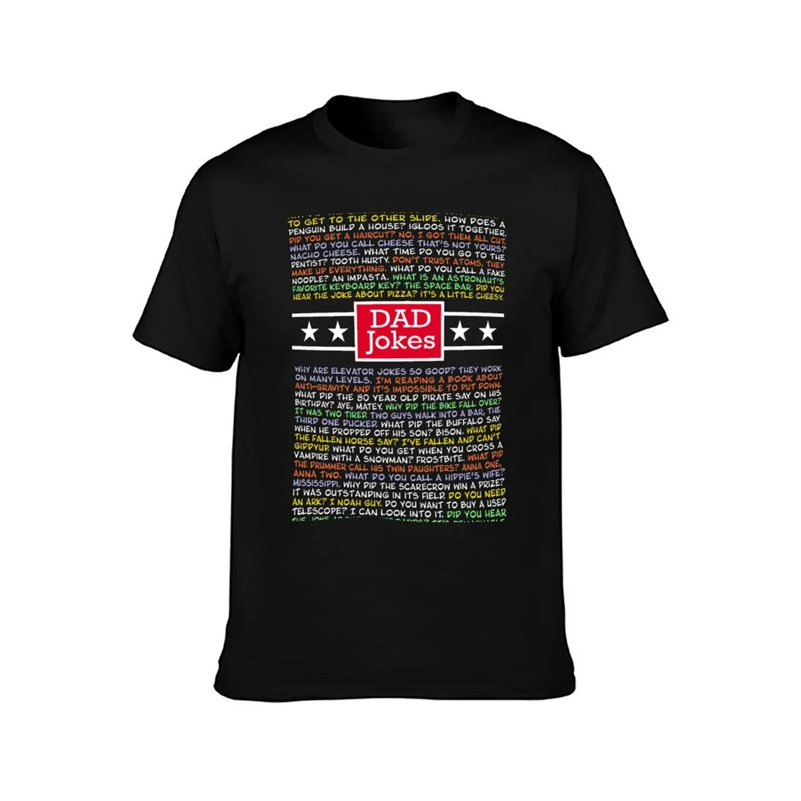 dad jokes! A bunch of them! T-Shirt Comfortable Work Wear Tee T-Shirt