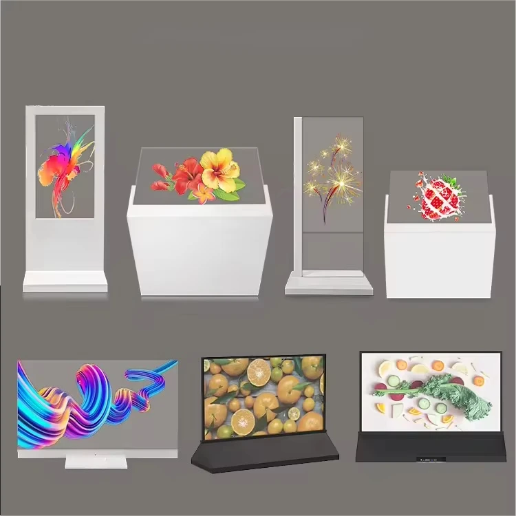 55 Inch Ultra Thin Stand Transparent Oled Display Digital Signage and Displays Transparent Advertising Oled Screen