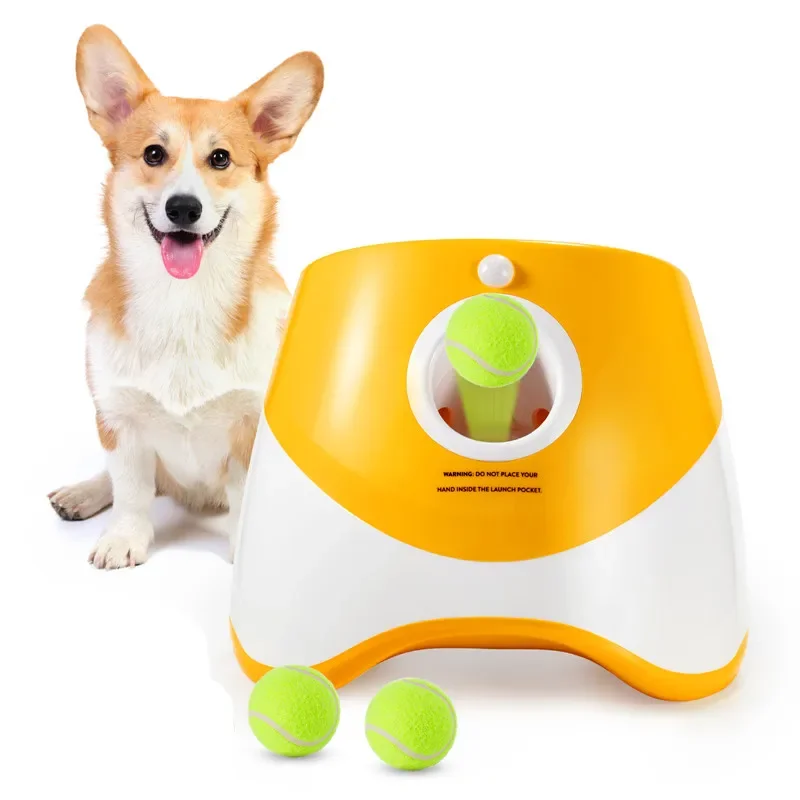 

Adjustable Distance USB Rechargeable Automatic Dog Ball Launcher Tennis Balls Thrower Machine Pet Toy with Motion Sensor