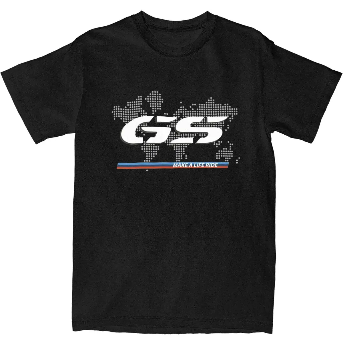 Motorcycle GS World Map Racing T Shirt for Men Women Motor Motorbike Enduro Race T Shirts Cotton Clothes